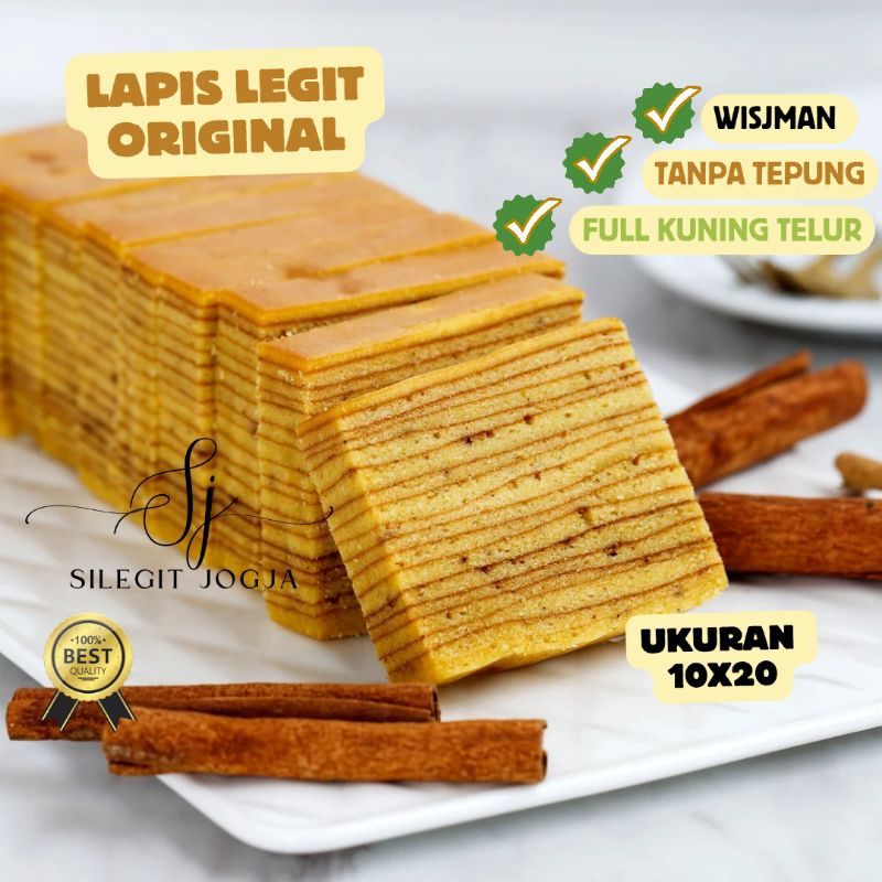 

LAPIS LEGIT ORI WISJMAN & BUTTERSUB TANPA TEPUNG FULL KUNING TELUR 10x20