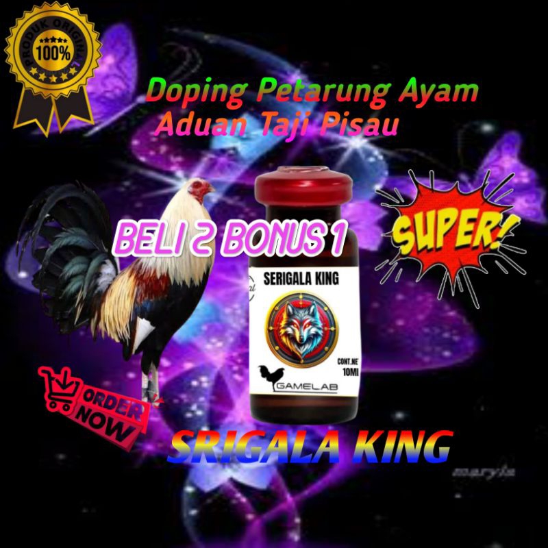 Doping ayam Tajiku Srigala Red King Stamina Aduan