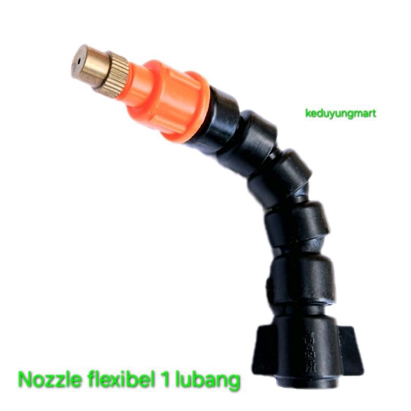 Nozzle 1 lubang flexibel spuyer kepala kuningan