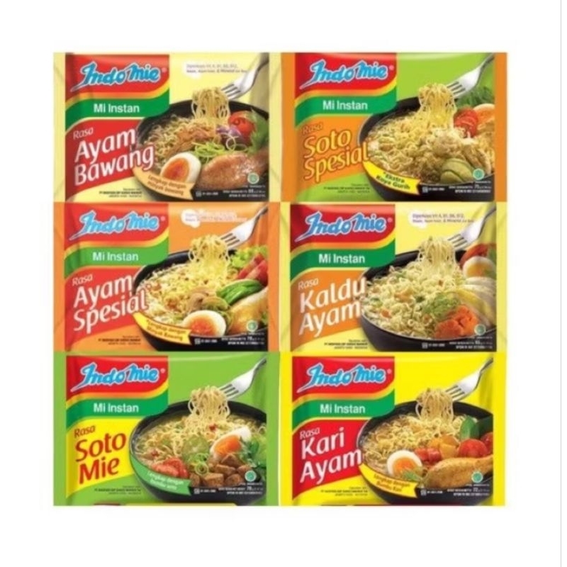 

Indomie varian KUAH harga untuk 1 pcs