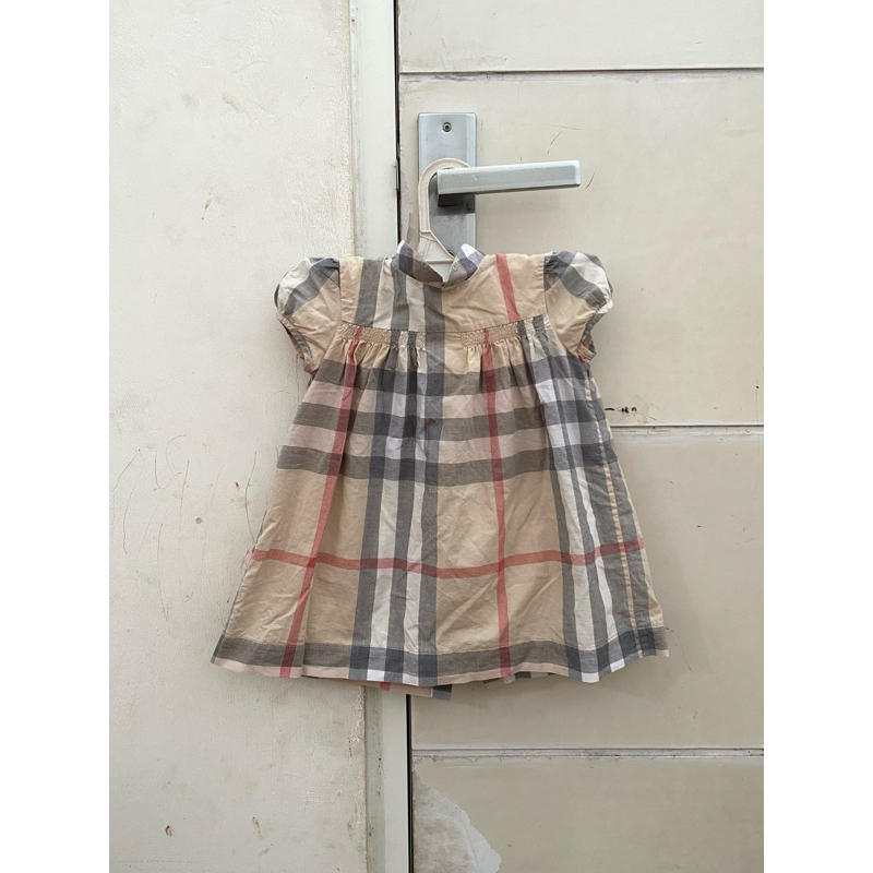 dress burberry anak