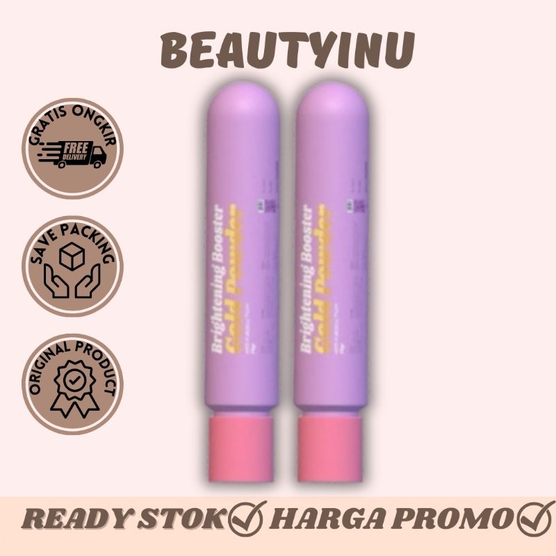 FREE GIFT SERBUK GOLD POWDER BRIGHTENING KEFIR COLLAGEN BEAUTYINU GOLD POWDER