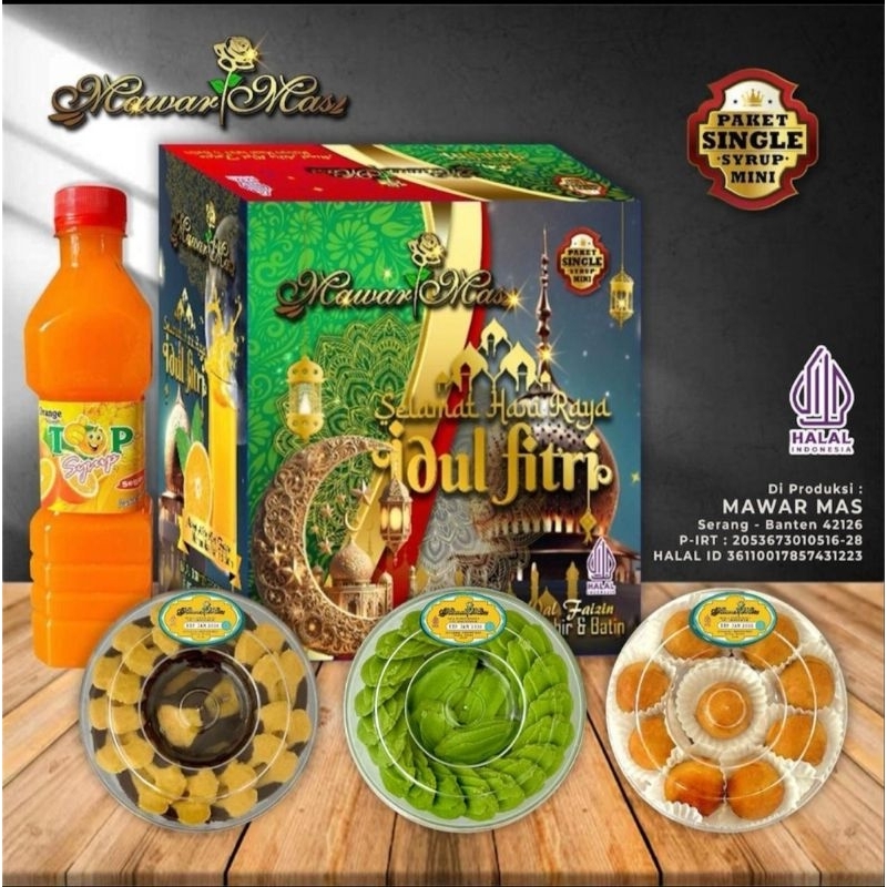 

kue kering dan sirup / pasel lebaran murah / hampers lebaran murah / paket kue lebaran murah