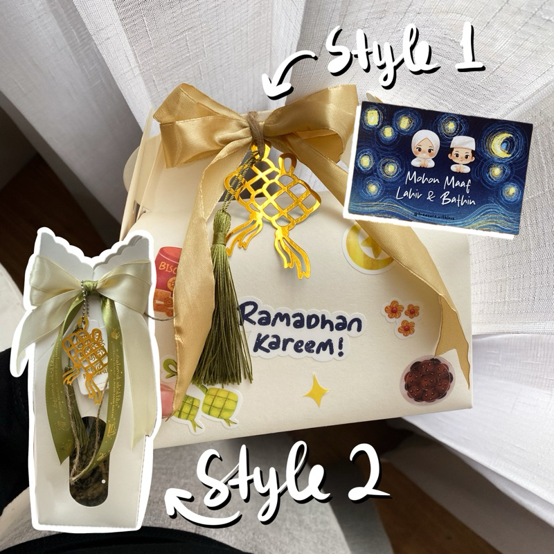 

HAMPERS hadiah gift lebaran ramadhan lucu isi makanan dan snack