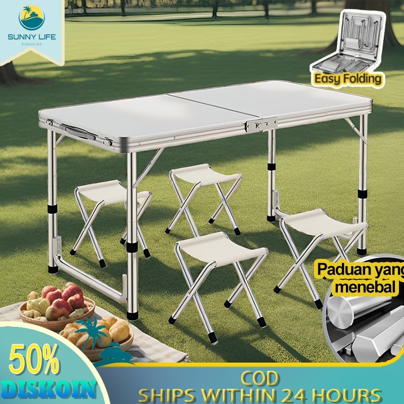Meja Lipat Meja Jualan Portable Meja Lipat Outdoor Meja Lipat Portable Meja Koper Aluminium