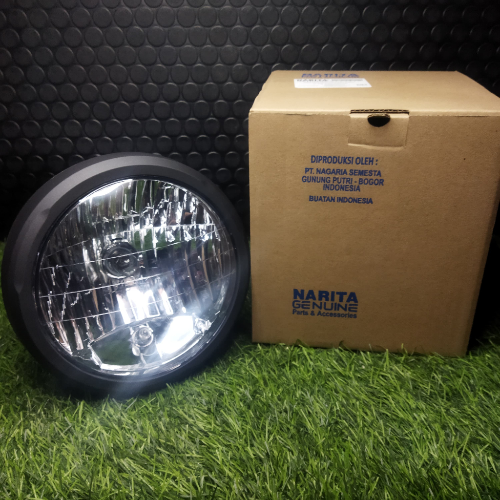 Headlamp Reflektor Lampu Depan Honda CB150 Verza Bulat Merk Narita
