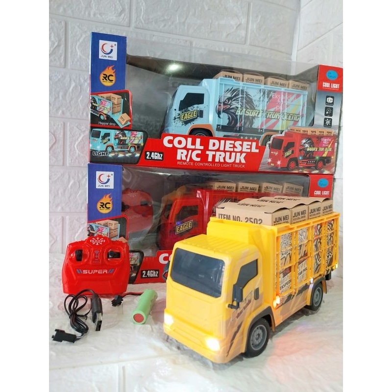 mainan basuri truck oleng remote control ukuran besar