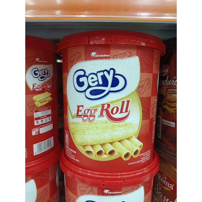 

GERY EGG ROLL 210 GR (KUE LEBARAN)