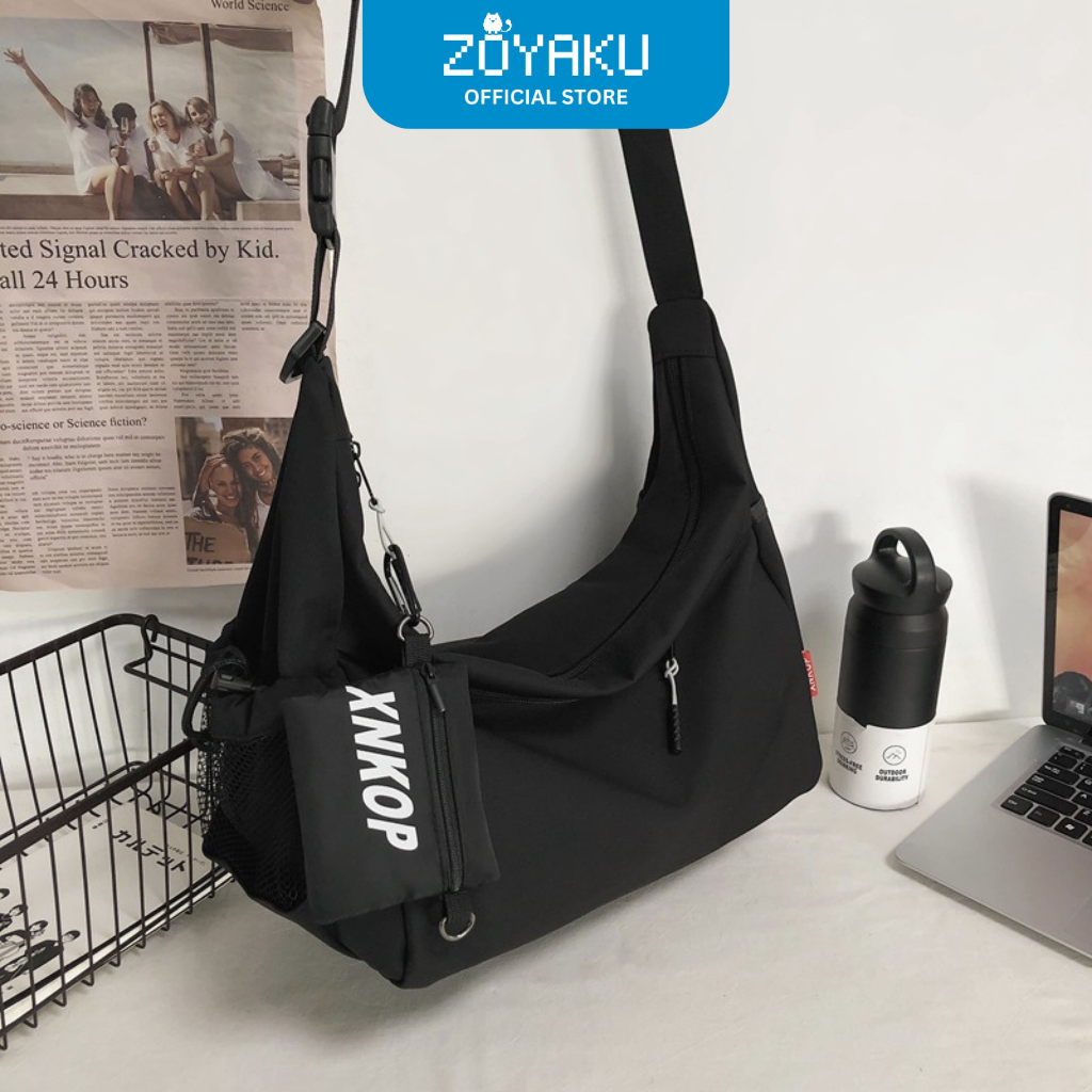 Tas Slempang Pria / Wanita Waterproof Slingbag Unisex Untuk Sekolah / Jalan TA9002