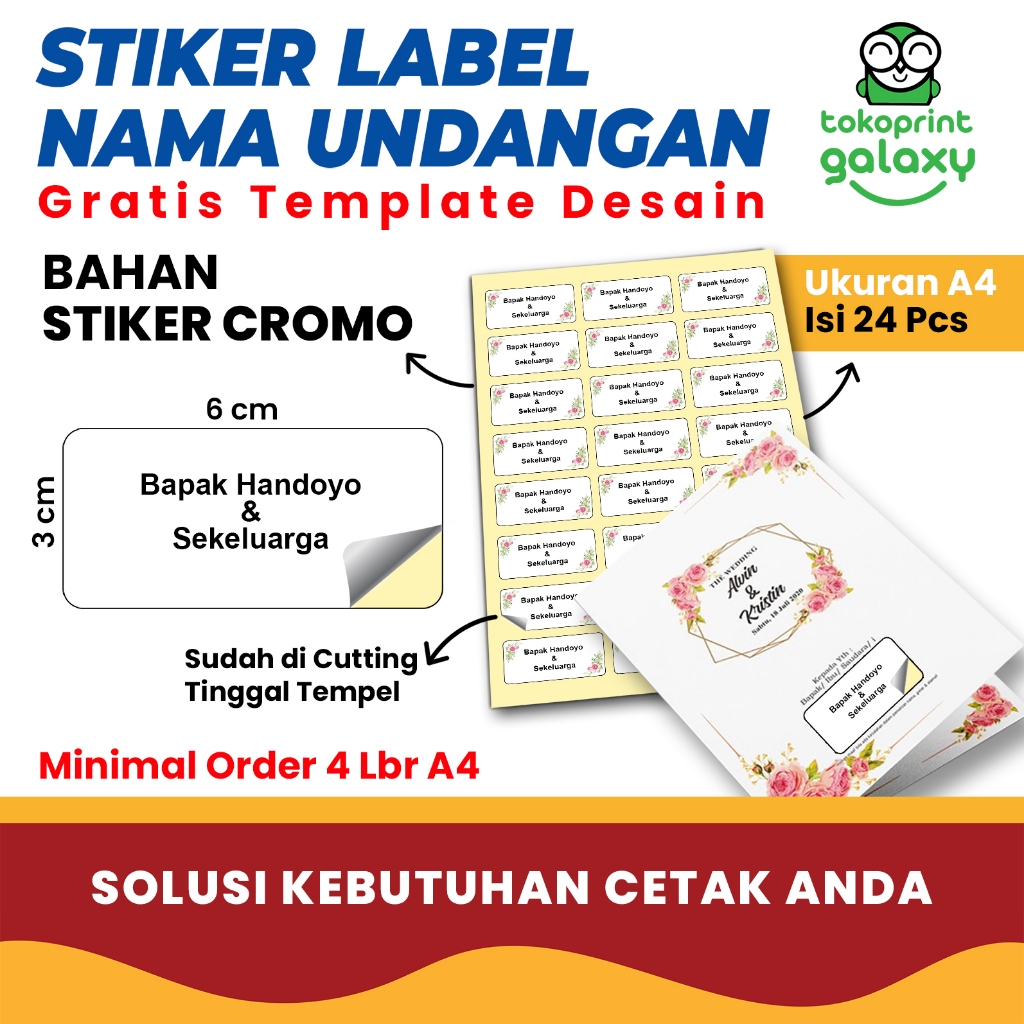 

Stiker label nama undangan nikah ulang tahun