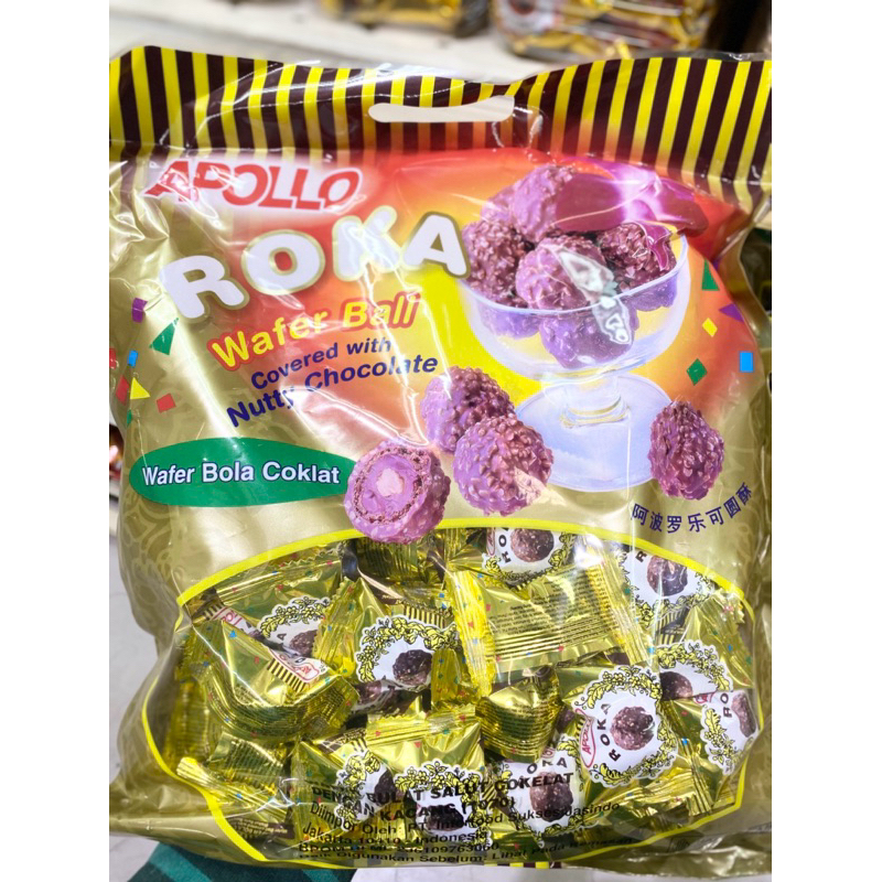 

Roka Coklat Apollo Ball Wafer Bola