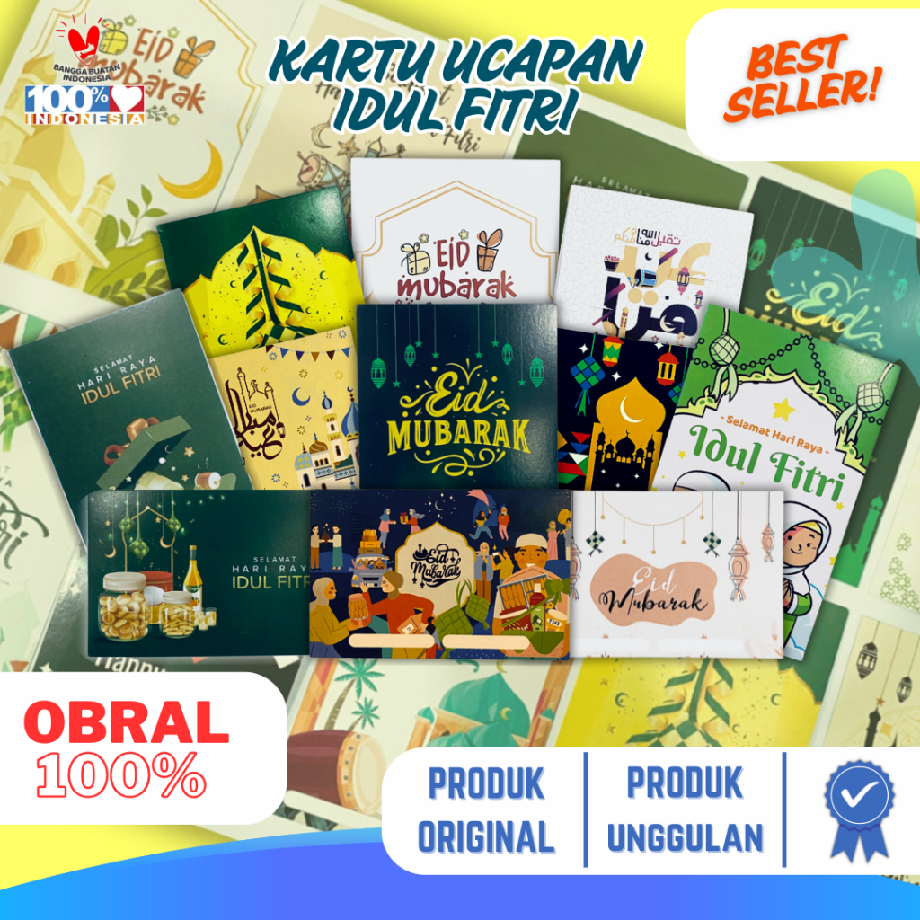 

OBRAL Kartu Ucapan Lebaran / kartu idul fitri / Greating Card Idul Fitri