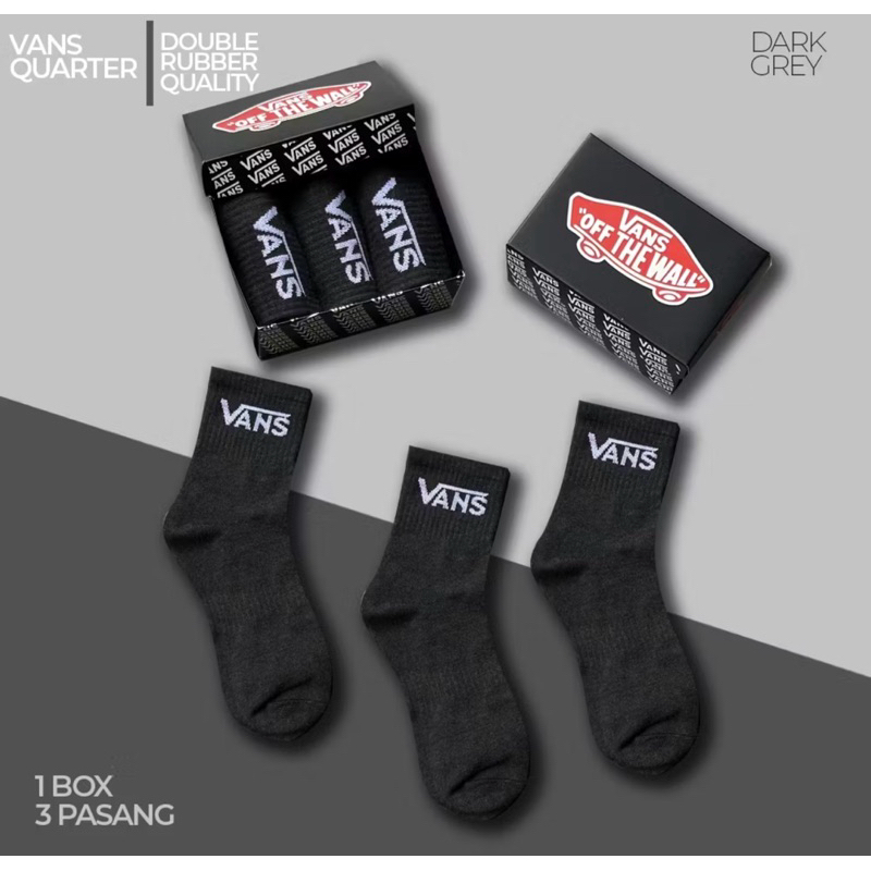 Vans Sock Quarter Original/Vans Sock Quarter /Kaos Kaki Vans Original Indonesia BNWB 100%