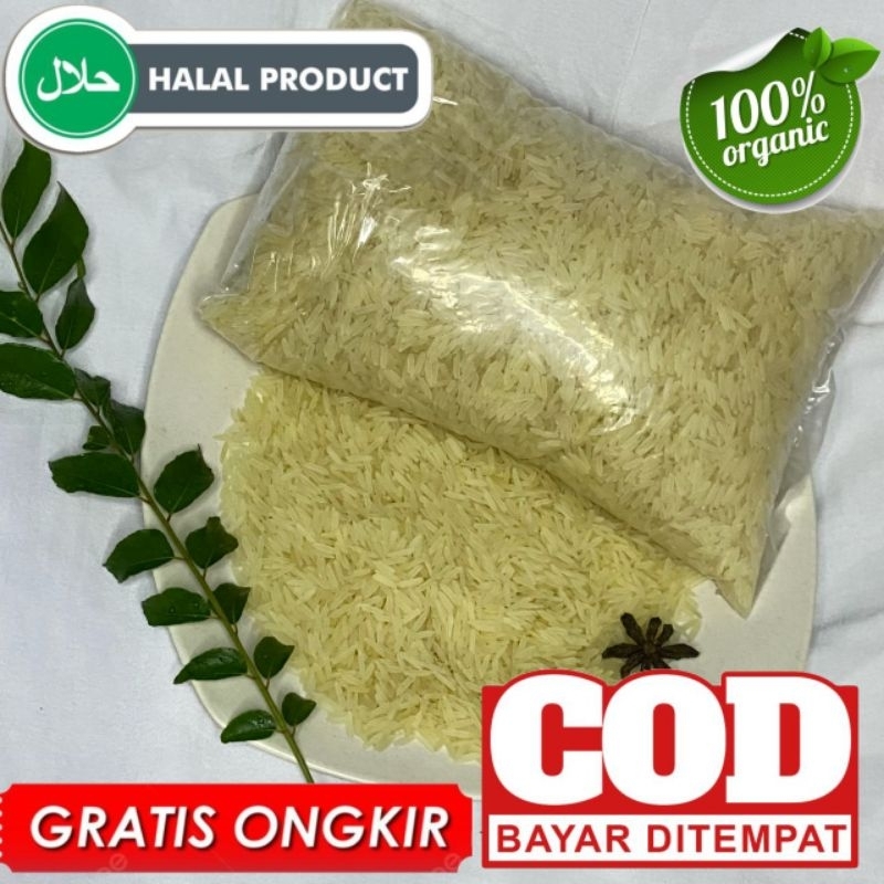 

beras basmati 1kg/beras india/beras untuk nasi kebuli,briyani,Bukhori,Mandhi,