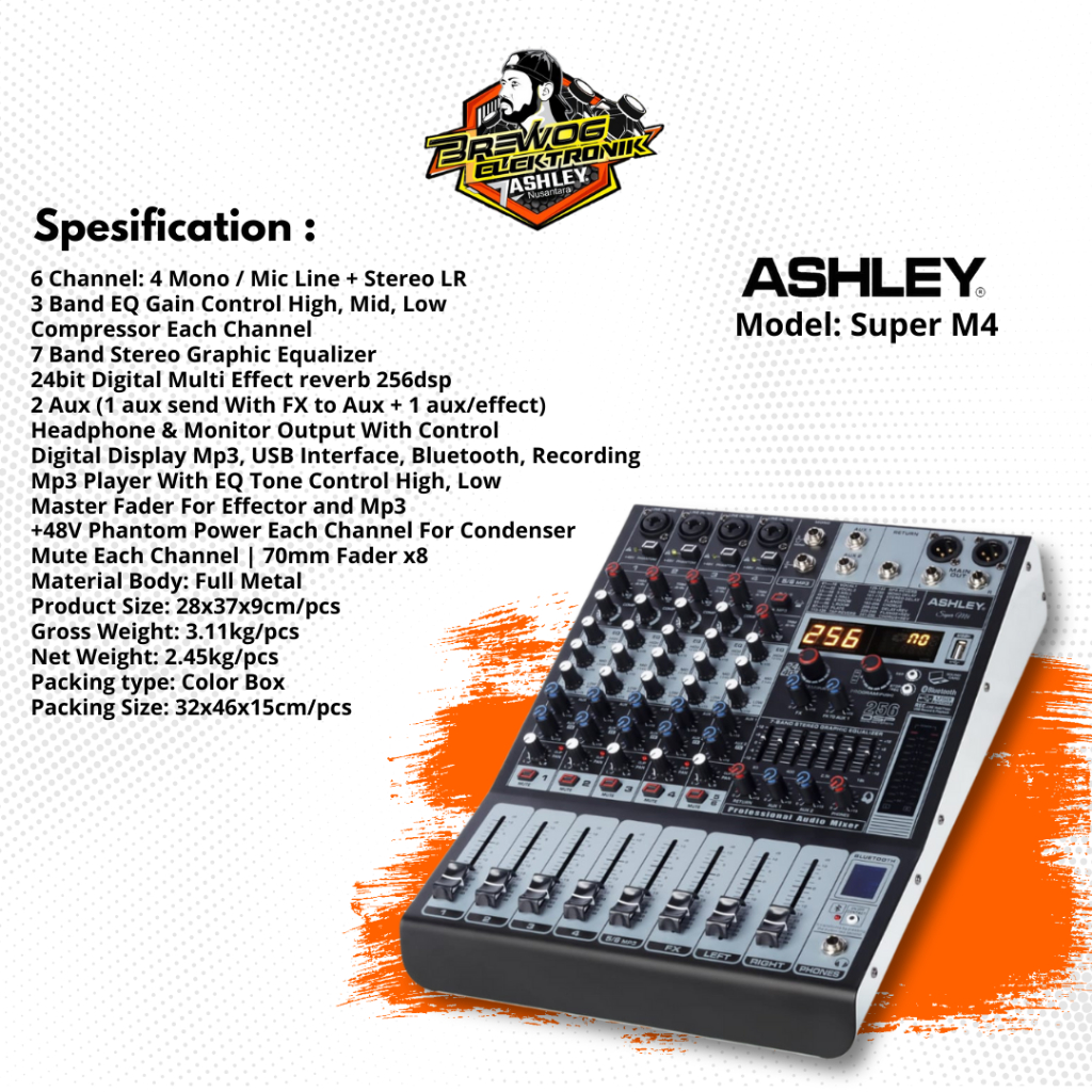 MIXER SUPER M4 COMPRESSOR ASHLEY