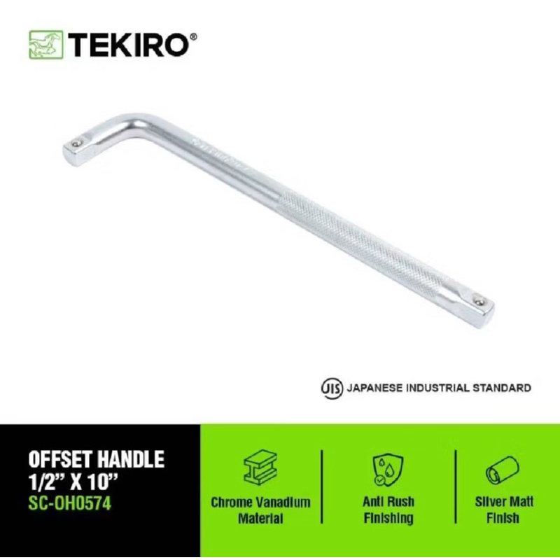 Gagang kunci shock L/ Stang kunci sok L tekiro 1/2 x 10" / 1/2x12" tekiro / 1/2x12" HDT