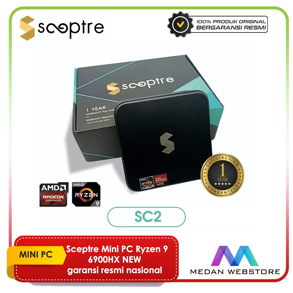 Sceptre Mini PC Ryzen 9 6900HX NEW garansi resmi nasional
