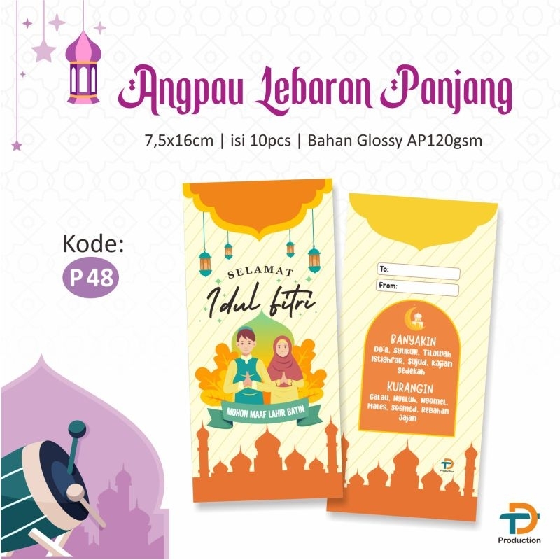 

ISI 10 PCS KODE P48 AMPLOP ANGPAU ANGPAO LEBARAN
