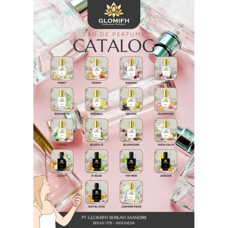 PAKET RESELLER 5 BOTOL PARFUM GLOMIFH EDP