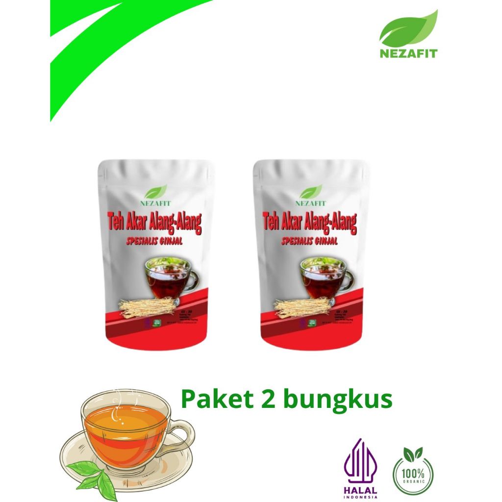 

NEZAFIT Teh Celup Akar Alang Alang Paket 2 Bungkus