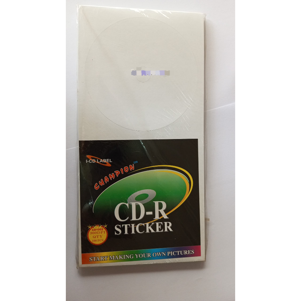 

Sticker CD VCD DVD Disk Label Stiker HVS 1 Pack isi 100 Pcs
