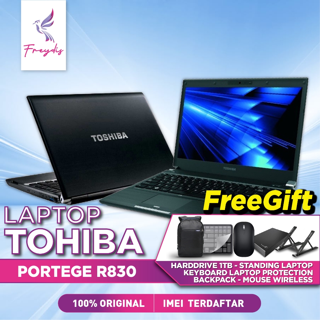 Laptop Toshiba Second 13 inch RAM 8GB Ex Display Seken Original Laptop Murah