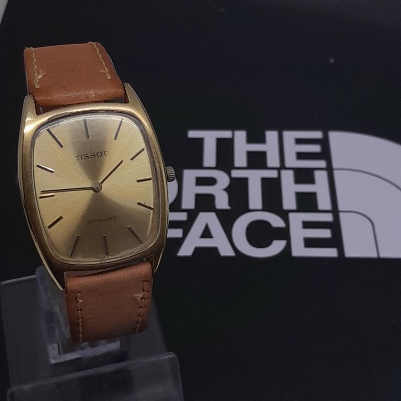Jam tangan Vintage RareTissot stylist gold oval Manual winding