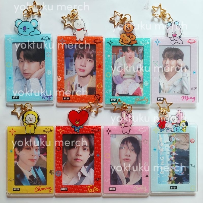 Cahol BT21 (Photocard holder card Acrylic tata shooky mang rj cooky koya chimmy)