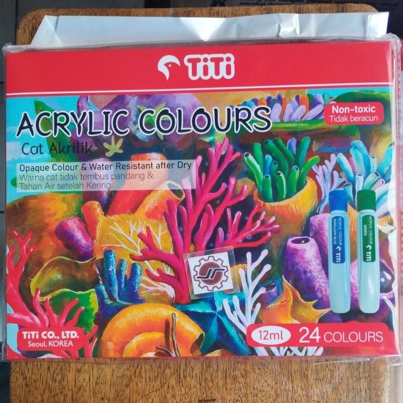 

cat acrylic colour Titi 12ml 24 warna TI-AC12-24
