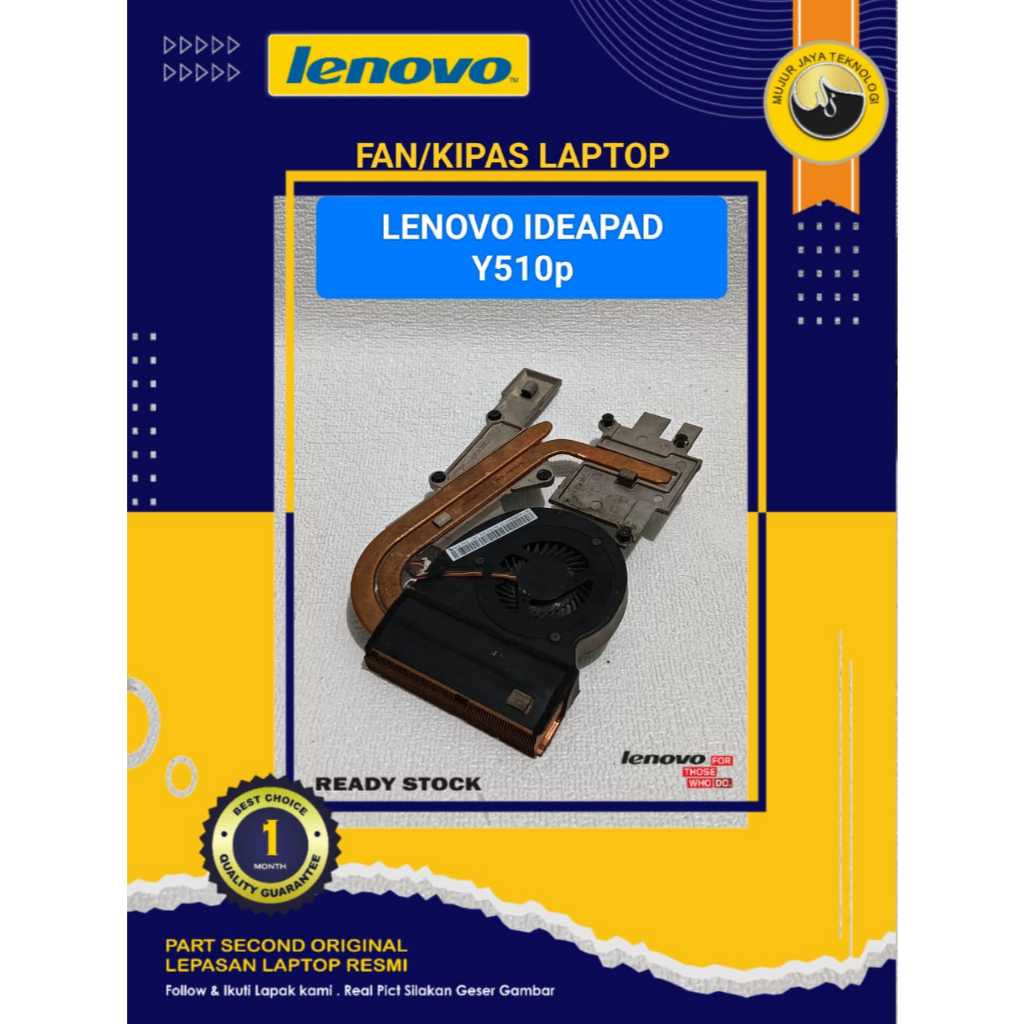 Fan HSF Heatsing Kipas Cooler Laptop Lenovo Ideapad Y400 Y410P Second Normal Tested