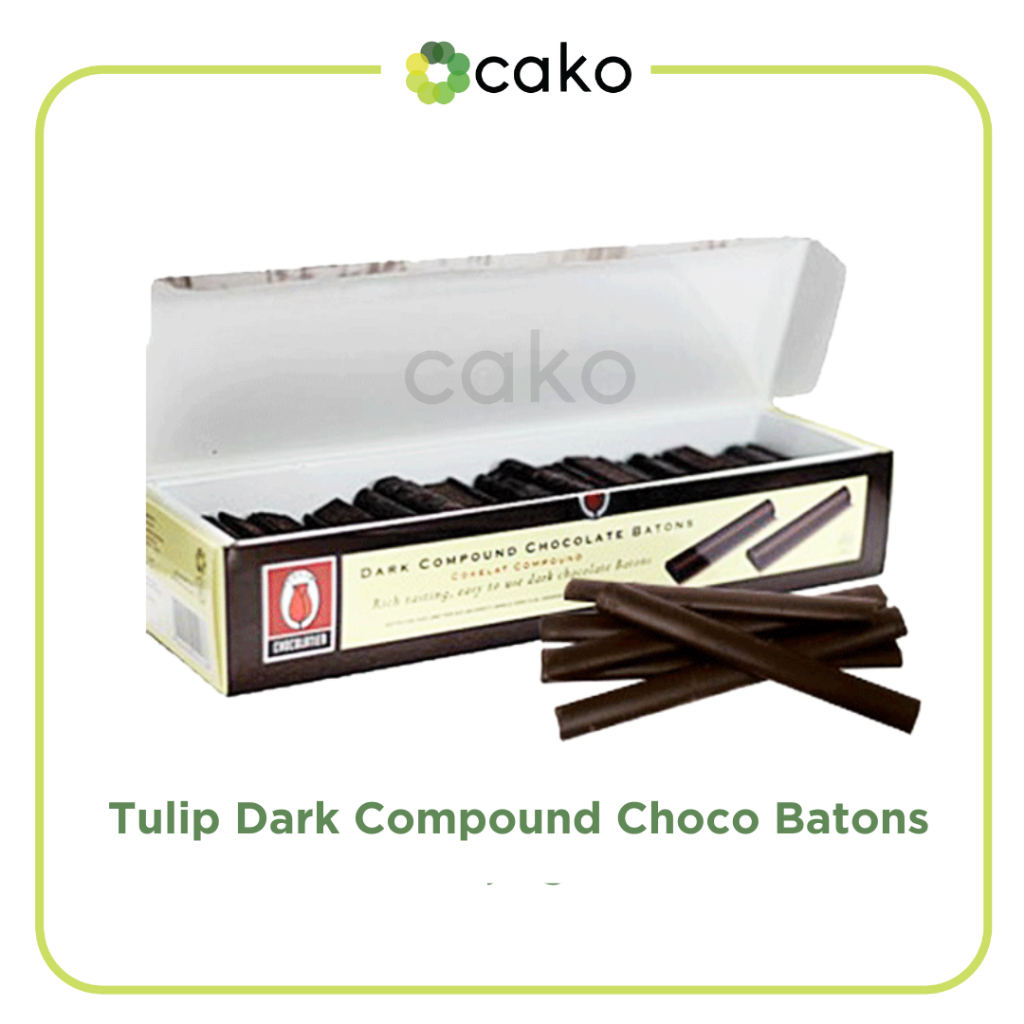 

(REPACK) Tulip Dark Compound Chocolate Batons 250gr / Stick Coklat Baking