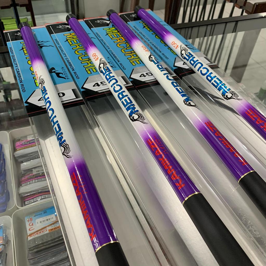 Kamikaze Mercure 270 300 Joran Tegek Ruas Panjang Bahan Carbon Action Medium
