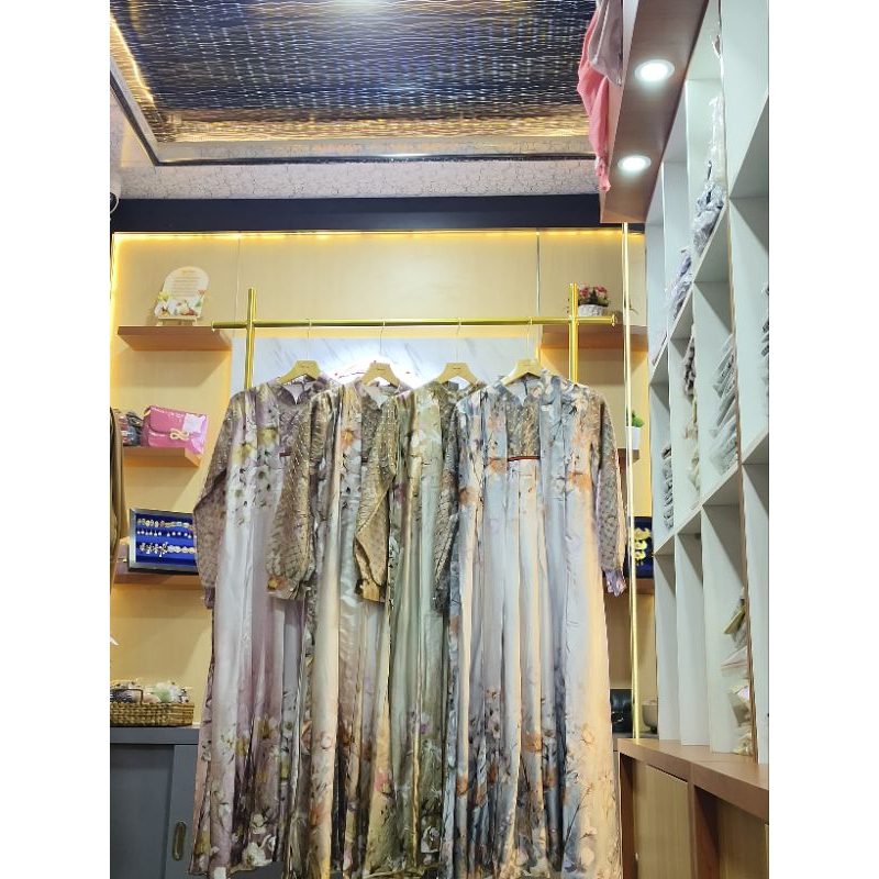 Gracia Dress Satin gamis lebaran gamis premium