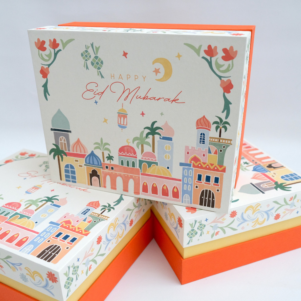 

Surabaya Barat.Gift Box/Kotak Hampers Lebaran Idul Fitri. HARDBOX 23.5 19 10 (KSPI)