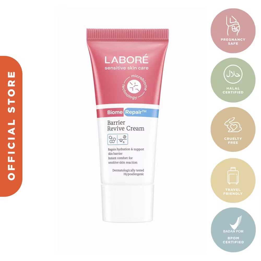 Labore BiomeRepair Barrier Revive Cream Travel Size 10ml -Moisturizer &Pelembab Wajah Kulit Sensitif