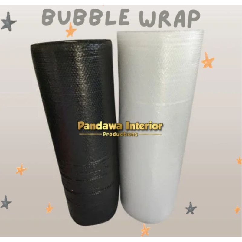 

Bubble Wrap Hitam Dan Bening 125cm x 50m Premium Quality Packing