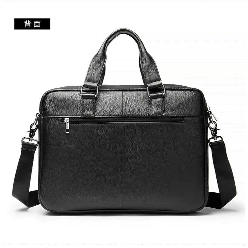 Tas Laptop Fashion Baru 2025 Tas Kerja Pria Kulit Sapi Asli Tas Tangan Pria Merek Mewah Tas Komputer