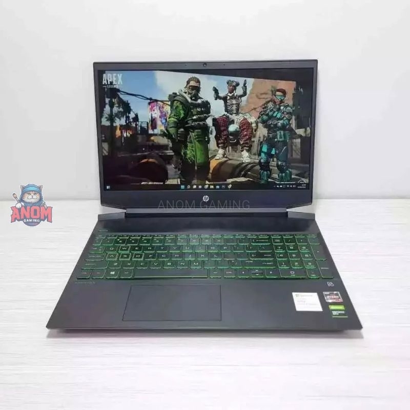 HP PAVILION GAMING 15 Ryzen 7-4800H GTX 1660Ti Ram 16Gb SSD 512Gb Fullset