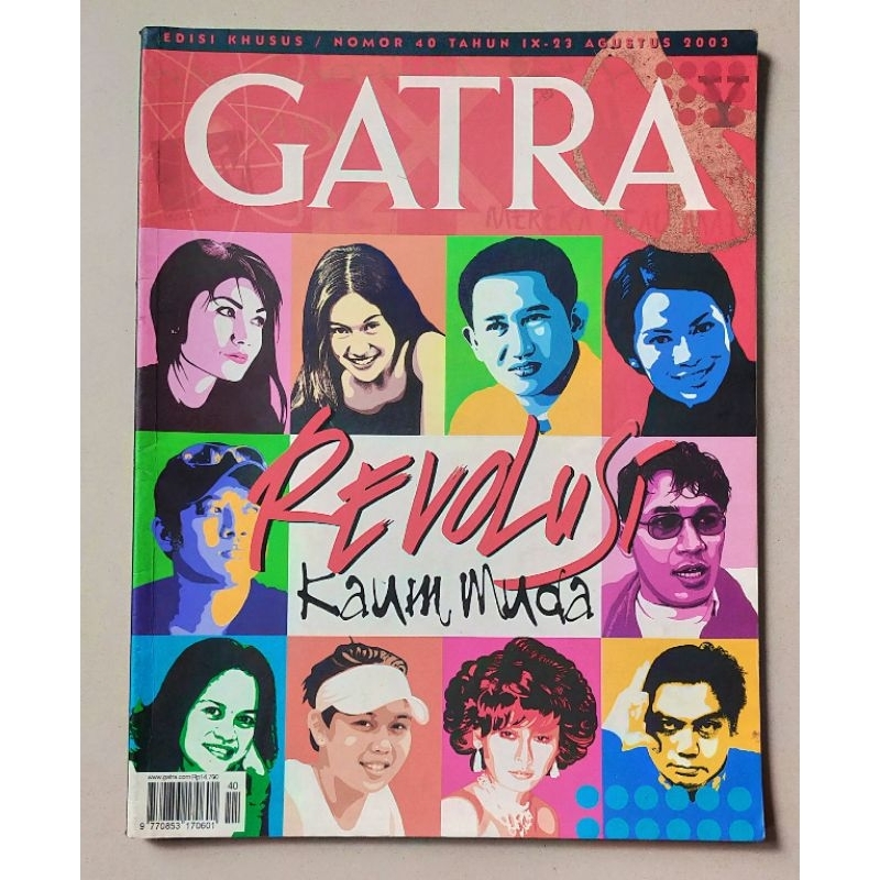 Majalah Gatra Edisi Khusus 2003 Revolusi Kaum Muda : Dian Sastro - Sherina Munaf - Sheila on 7 - Ade
