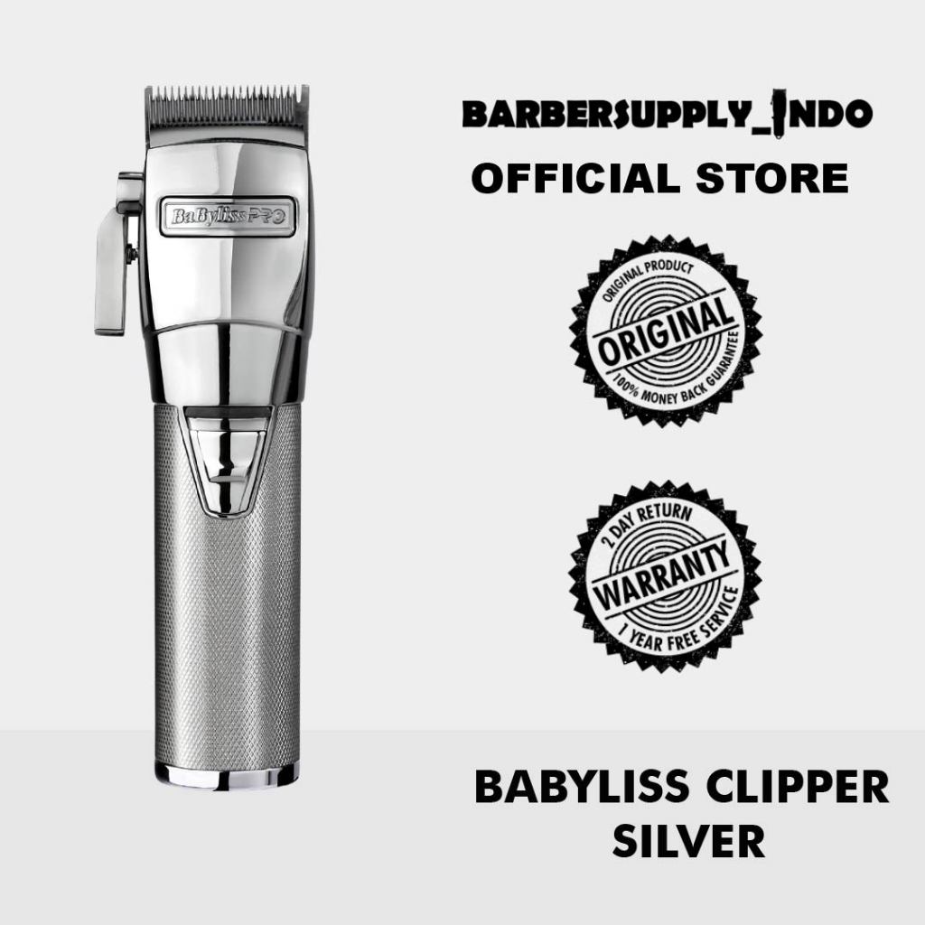 BABYLISS PRO CLIPPER FX SILVER ORI / MESIN ALAT CUKUR RAMBUT ORIGINAL