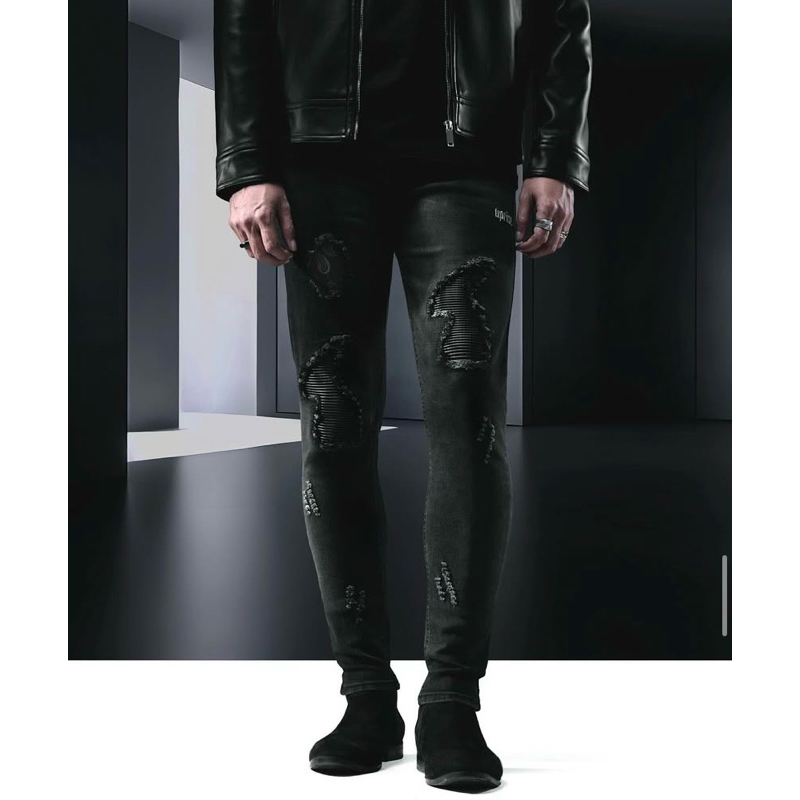 uprise cobra leather biker sz 28