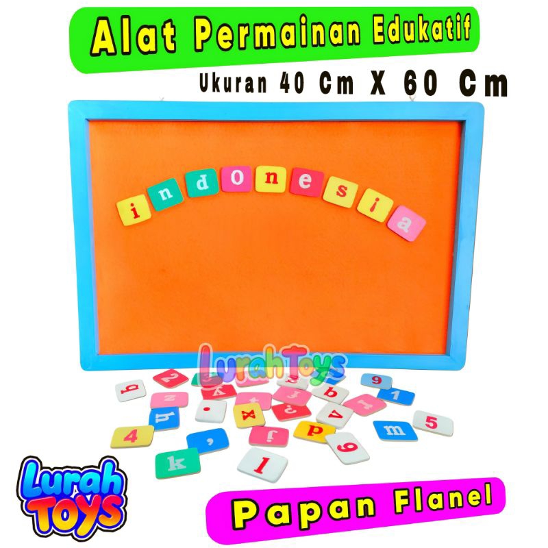 MAINAN EDUKASI ALAT PERMAINAN EDUKATIF PAPAN FLANEL ANGKA DAN HURUF PAPAN FLANEL ANGKA PAPAN FLANEL 