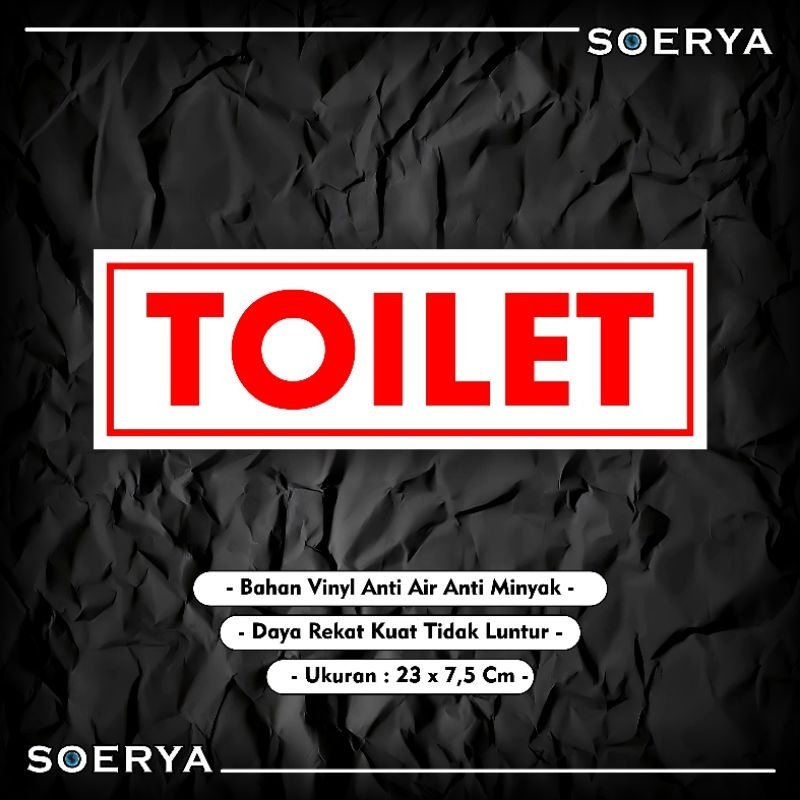 

Sticker Toilet / Sticker Toilet Pria Wanita / Sticker Tempat Wudhu Pria Wanita / Sticker Vinyl Anti Air Anti Minyak Tidak Luntur
