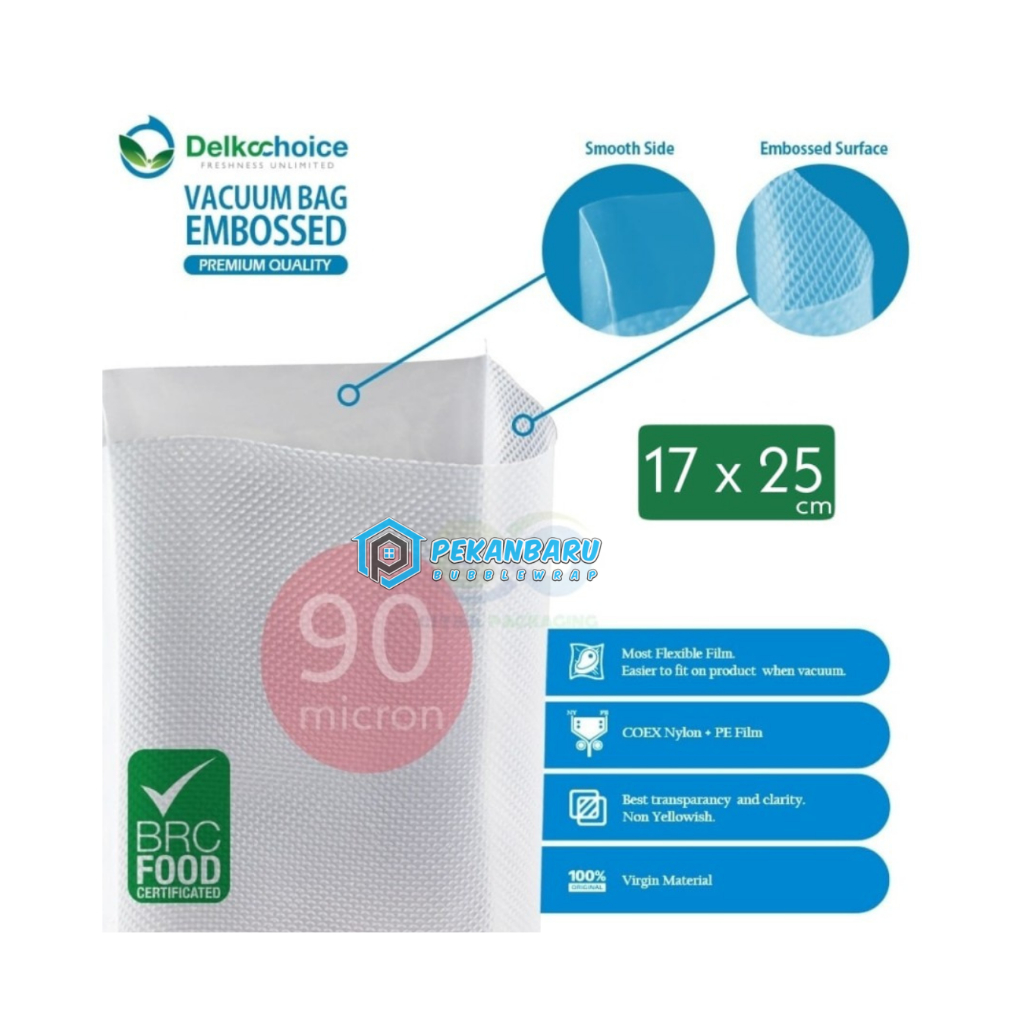 Plastik Vacuum Embossed 17 x 25 cm / Vakum Emboss Delkochoice