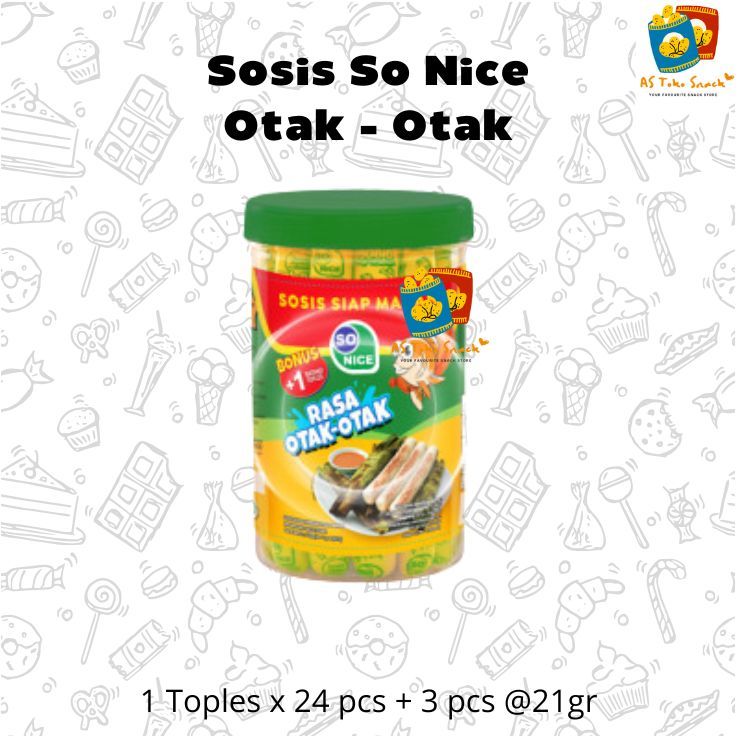 

Otak - Otak So Nice (1 Toples 24pcs + 3pcs 21gr)