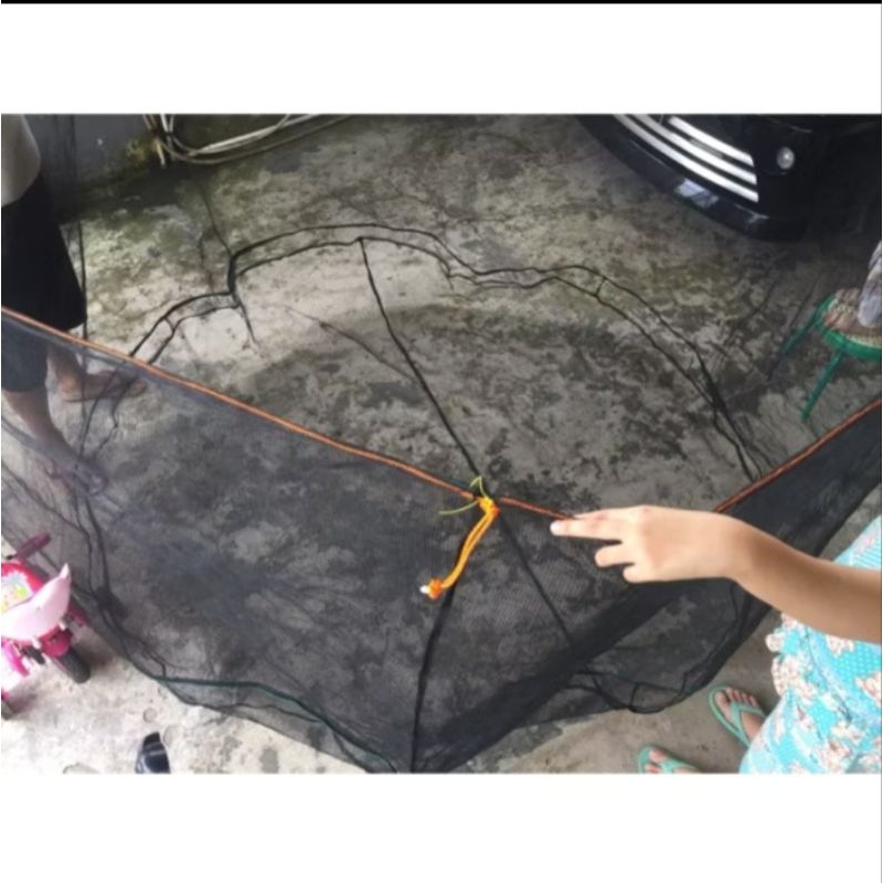 keramba waring bundar D 3m x tinggi 1.2m kolam bioflok