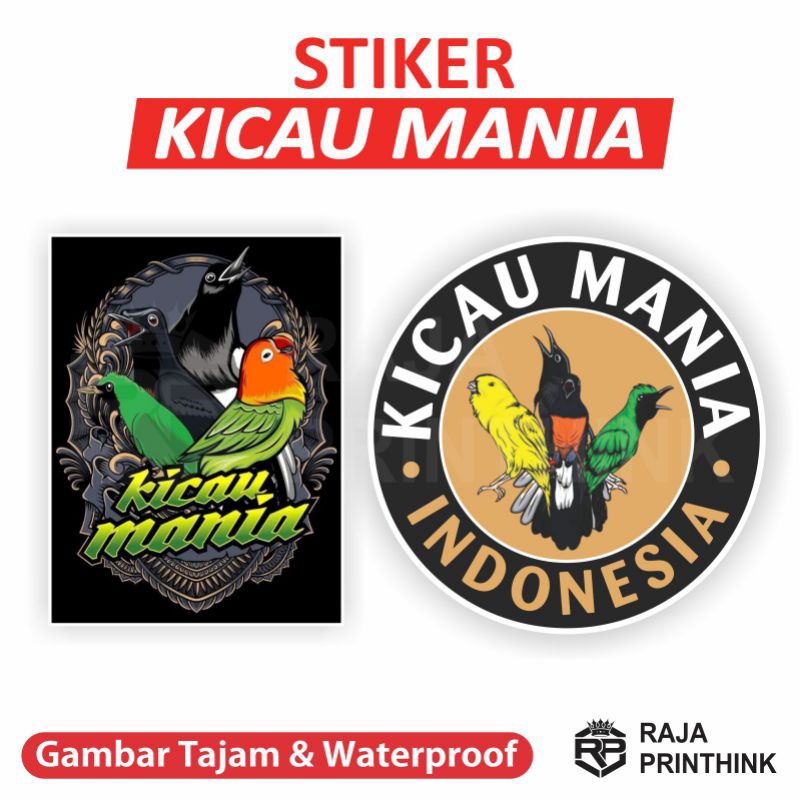 

Sticker Stiker Kicau Mania / Hobi Burung / Single Fighter / Logo Burung Waterproof