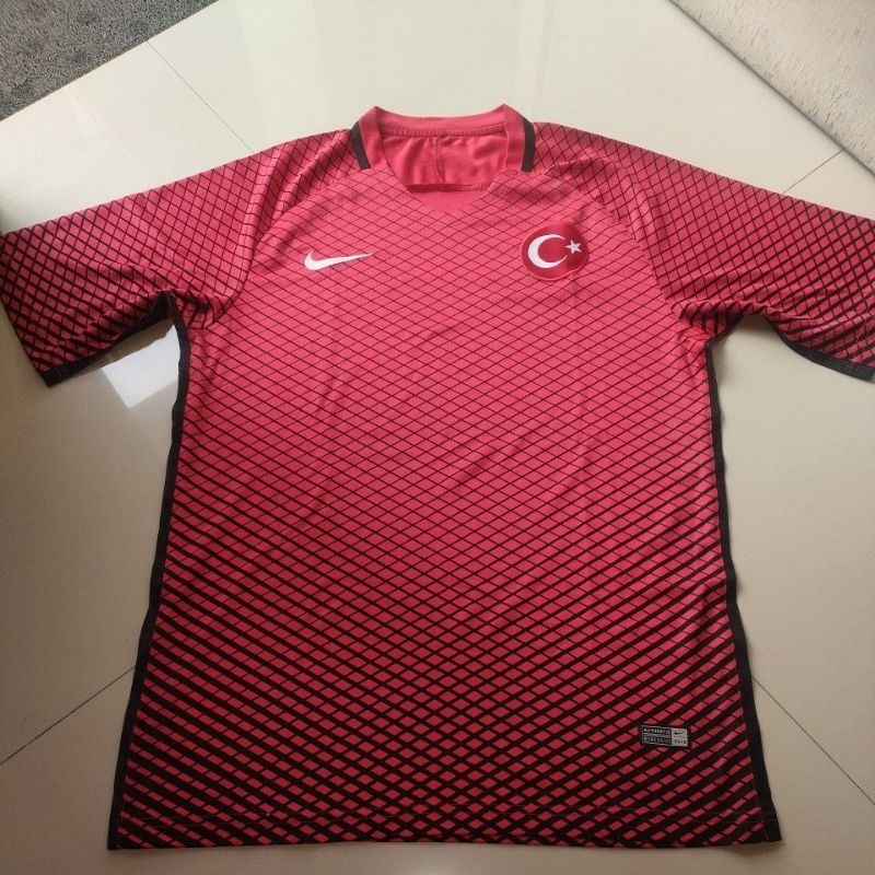 Jersey Olah Raga Sepak Bola Pria & Wanita Keren TIMNAS TURKI HOME 2016