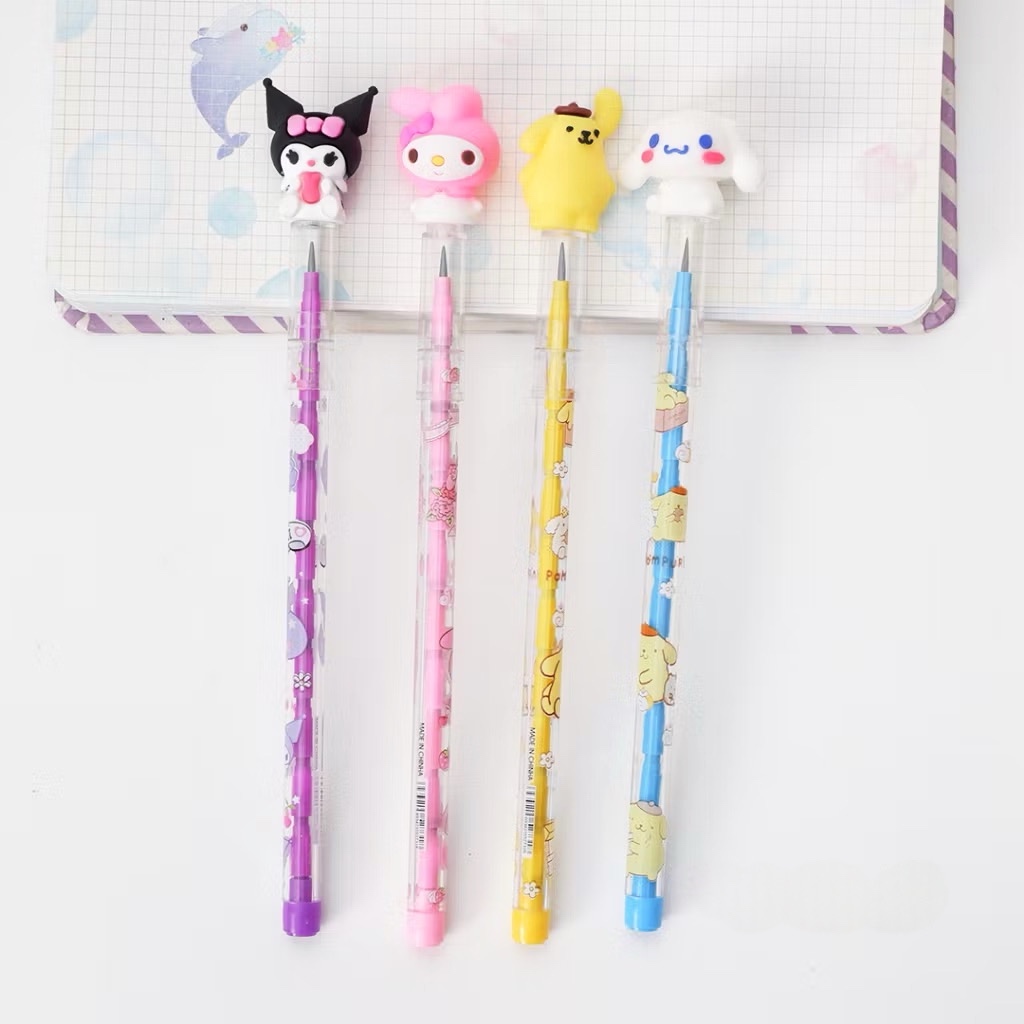 

Pensil Susun Bensia Anak Kartun 3D Pensil Susun Sambung Bisa Refill Karakter Lucu Imut Murah Cinnamoroll Melody Kuromi Pompompurin