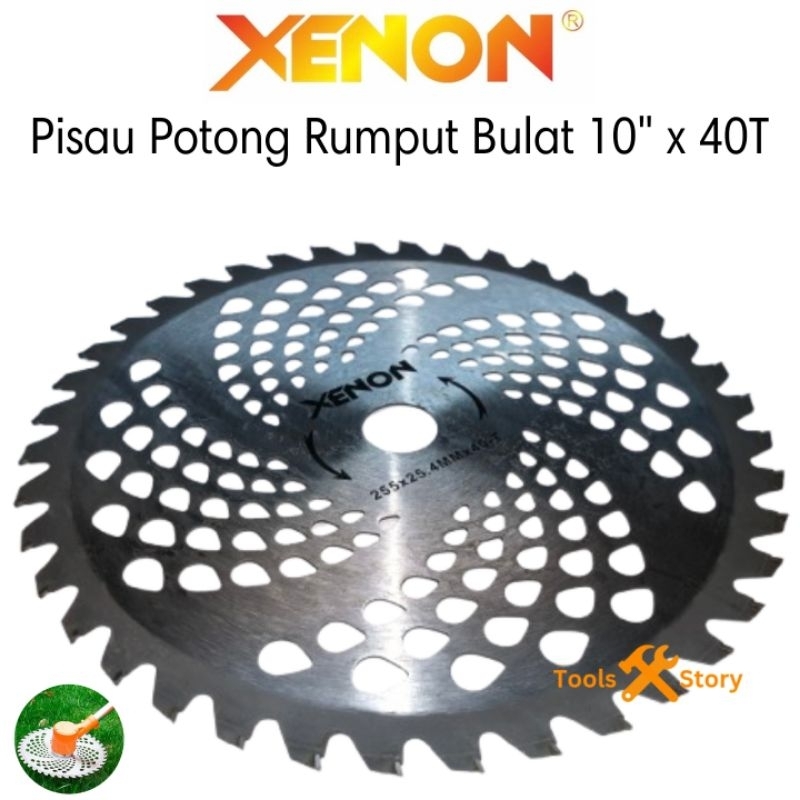 XENON Mata Pisau Potong Rumput Bulat TCT 10" x 40T